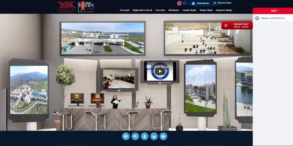 Şırnak &Uuml;niversitesi &rsquo;Study in Turkey&rsquo; sanal fuarına katıldı
