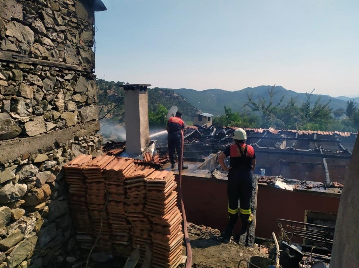 Dalaman&rsquo;da ev yangını