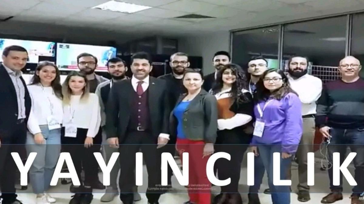 AD&Uuml; İletişim Fak&uuml;ltesi mezuniyeti AD&Uuml;TV&rsquo;de canlı yayınlandı