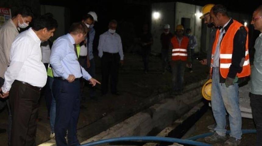 Vali Sarıibrahim, Tuz Terapi Merkezi Projesini yerinde inceledi