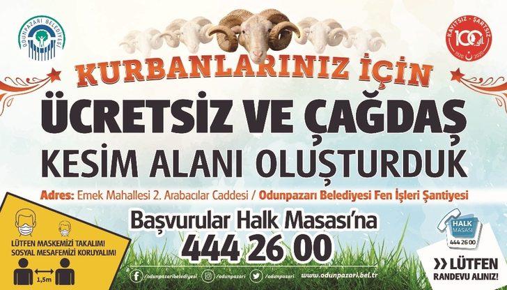 Odunpazarı Belediyesi’nden ücretsiz kurban kesim hizmeti G4