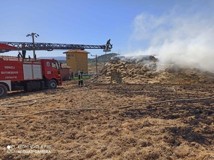 Saman yığınında çıkan yangın paniğe neden oldu G3