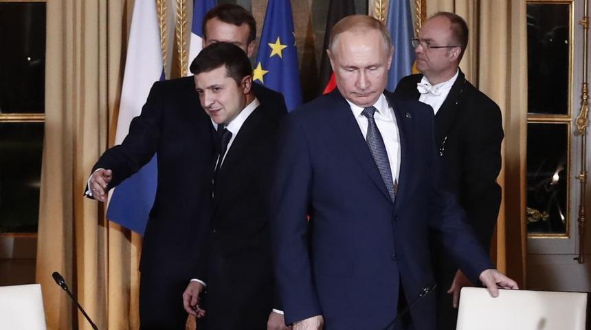 Vladimir Putin ve Vladimir Zelenskıy Ukrayna&rsquo;daki i&ccedil; savaşı g&ouml;r&uuml;şt&uuml;