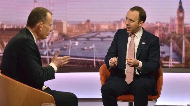 Matt Hancock and Andrew Marr