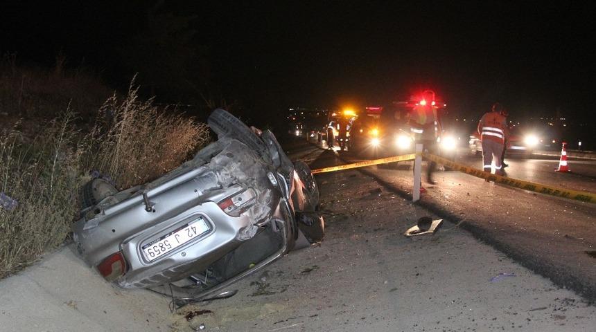 Karaman'da feci kaza! Koyuna &ccedil;arparak takla atan aracın s&uuml;r&uuml;c&uuml;s&uuml; &ouml;ld&uuml;