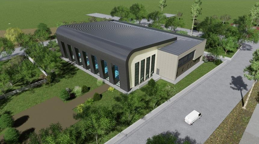 Kandıra yüzme havuzunun çelik montajı tamamlandı