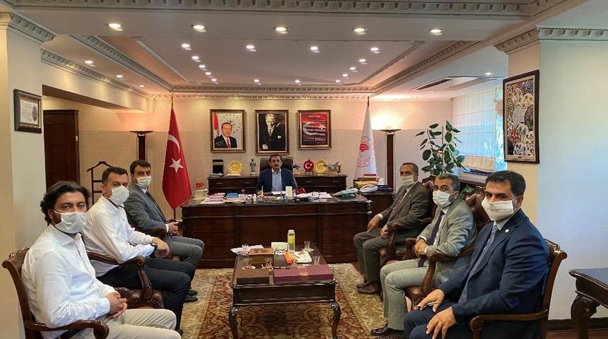 Milletvekili Arvas öncülüğündeki heyet çevre yolu için Ankara’da