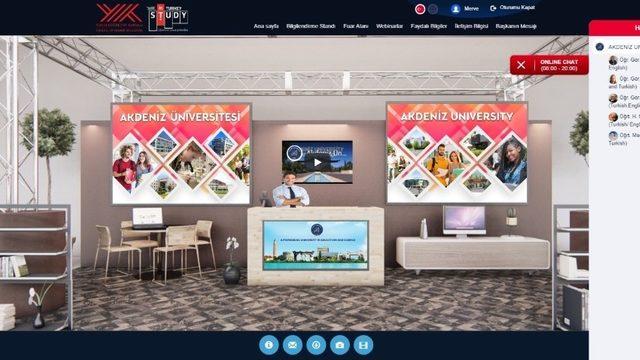 AÜ, YÖK’ün sanal fuarında tanıtıldı