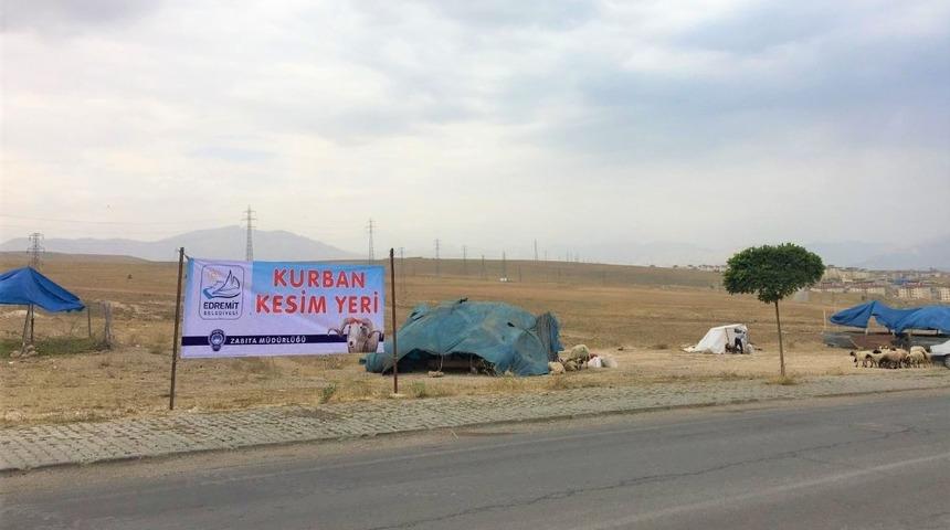Edremit’te kurban kesim yerleri belirlendi