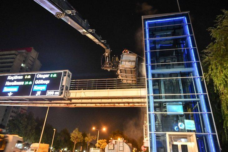 Ankara’da yaya alt ve üst geçit asansörlerinde bayram temizliği G2