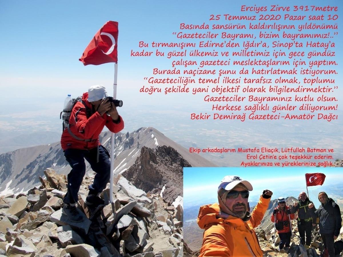 Zirvede b&uuml;y&uuml;k coşku