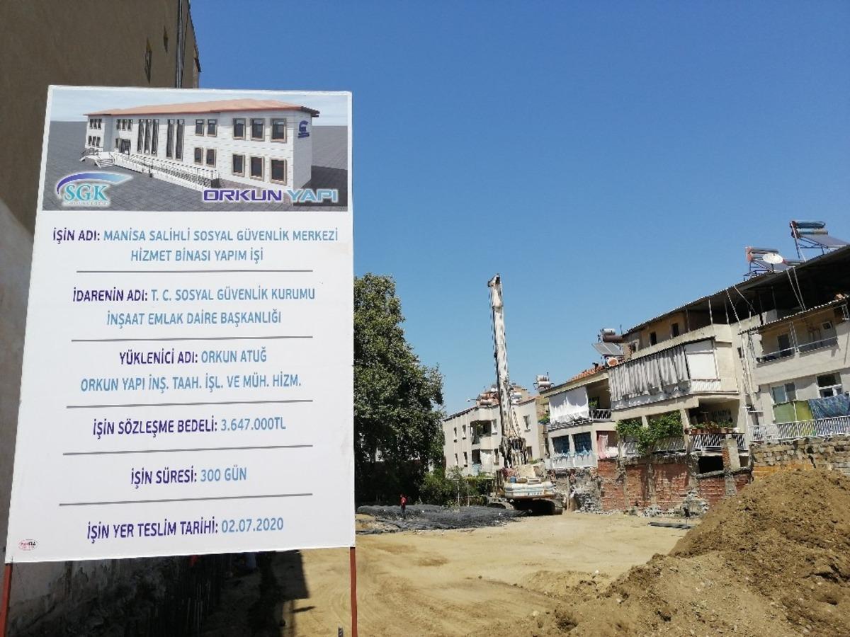 Salihli SGK&rsquo;ya yeni bina yapılıyor