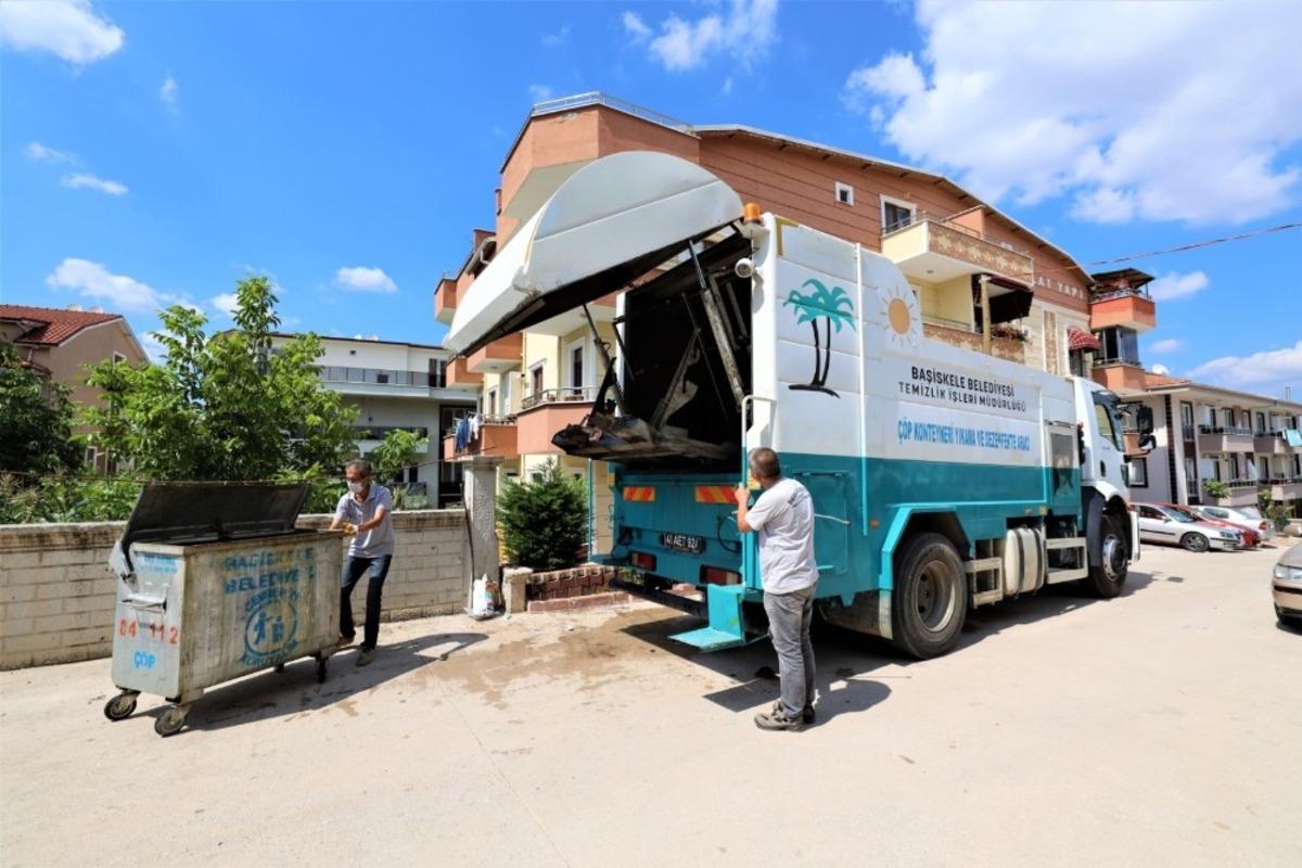 Atık konteynerlerine bakım ve temizlik yapıldı