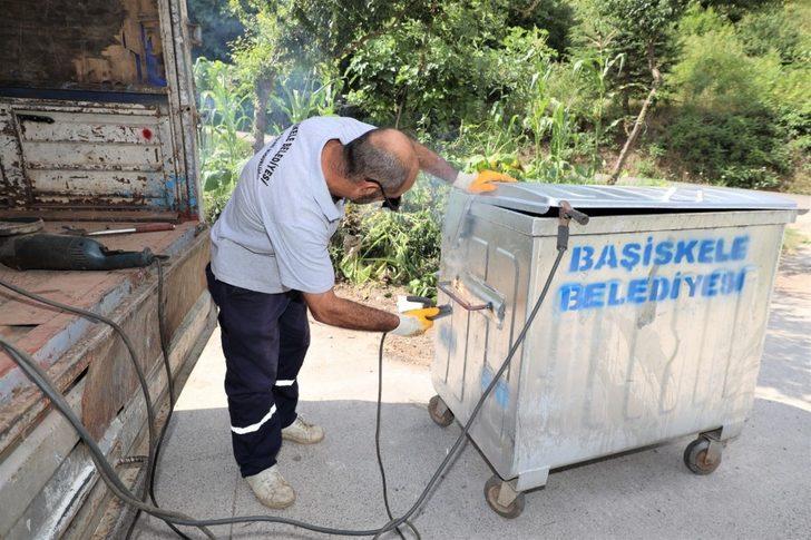 Atık konteynerlerine bakım ve temizlik yapıldı G2