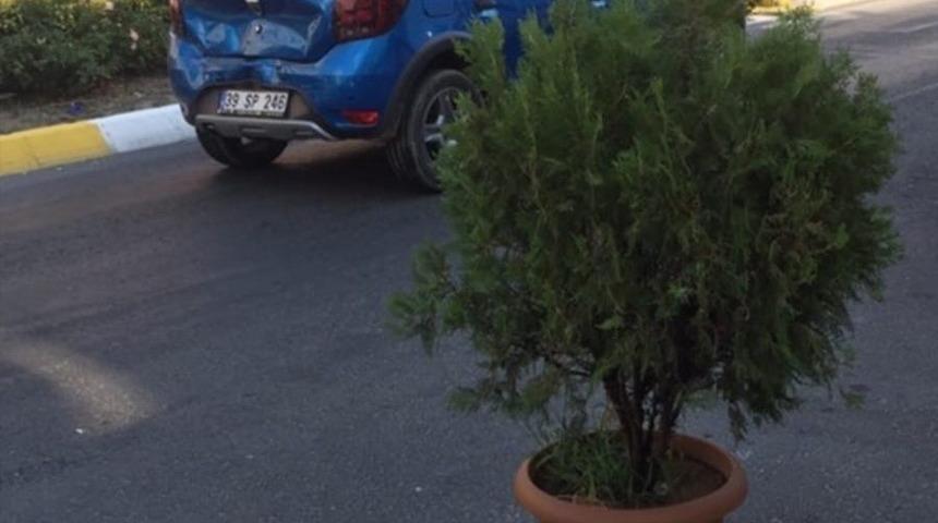 Muhtar kazada yaralandı