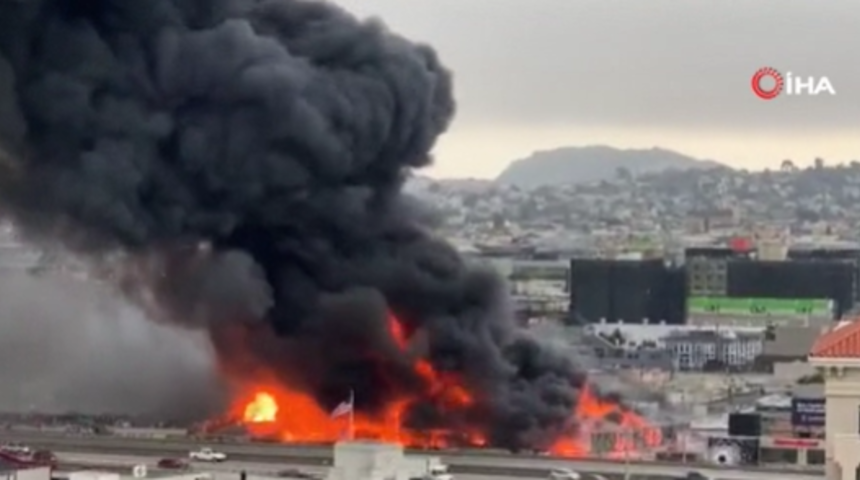 San Francisco'da korkutan yangın