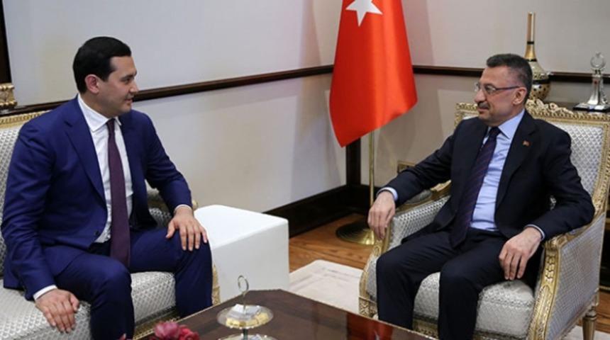 Cumhurbaşkanı Yardımcısı Oktay, Özbekistan Başbakan Yardımcısı Umurzakov'u kabul etti