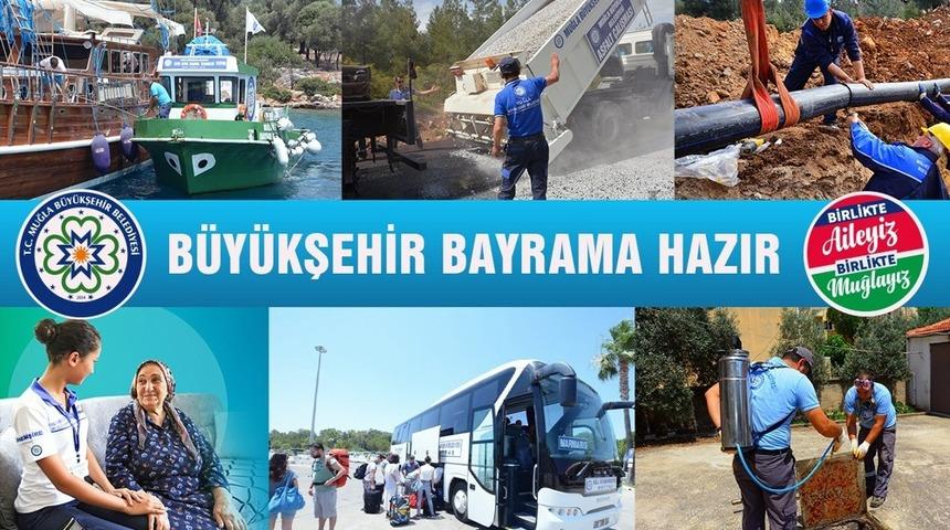 Muğla B&uuml;y&uuml;kşehir ekipleri 24 saat g&ouml;rev başında