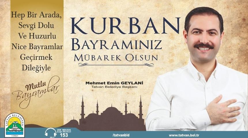 Başkan Geylani’den Kurban Bayramı mesajı