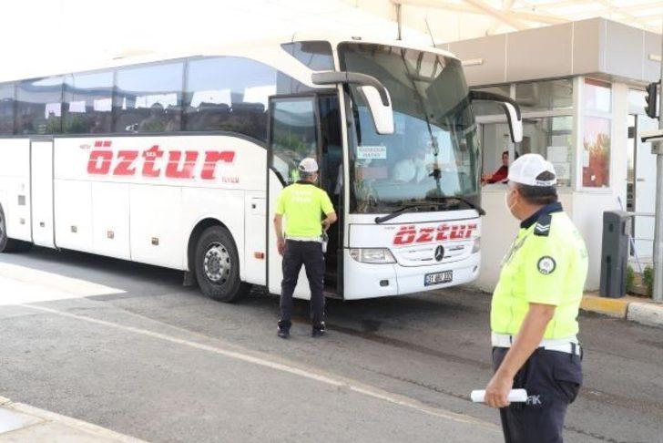 Mersin’de şehirlerarası otobüslerde bayram denetimi G1