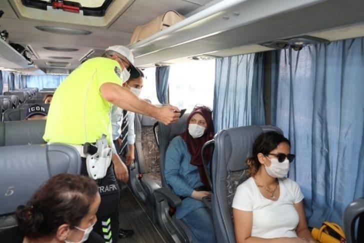 Mersin’de şehirlerarası otobüslerde bayram denetimi G4