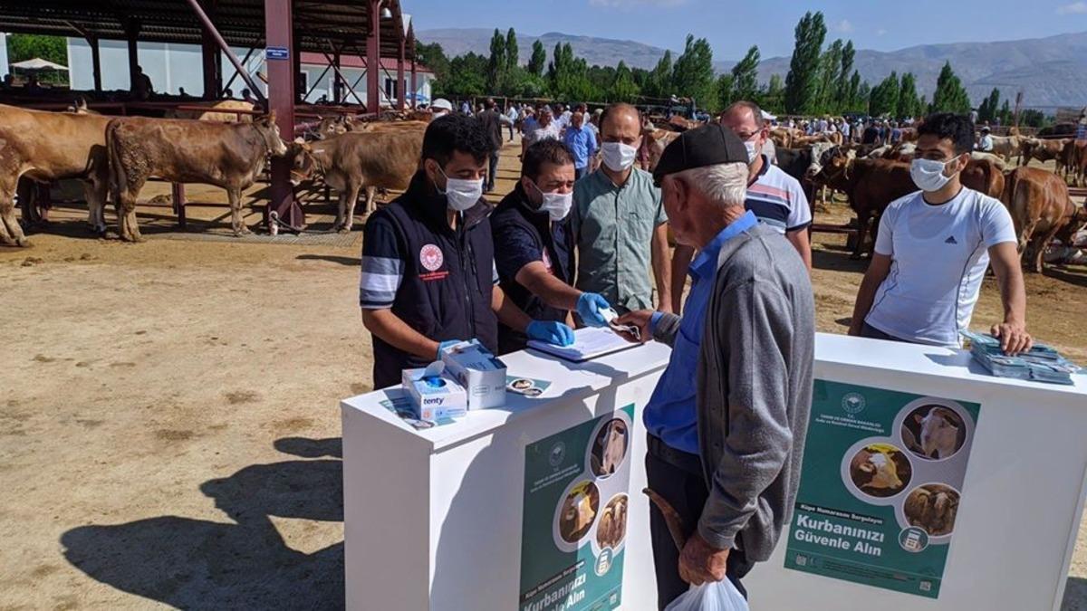 Erzincan Hayvan Pazarında kurbanlık denetimleri devam ediyor
