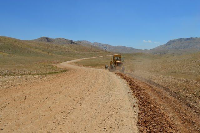 Söbüçimen yayla yolunda bakım onarım çalışması