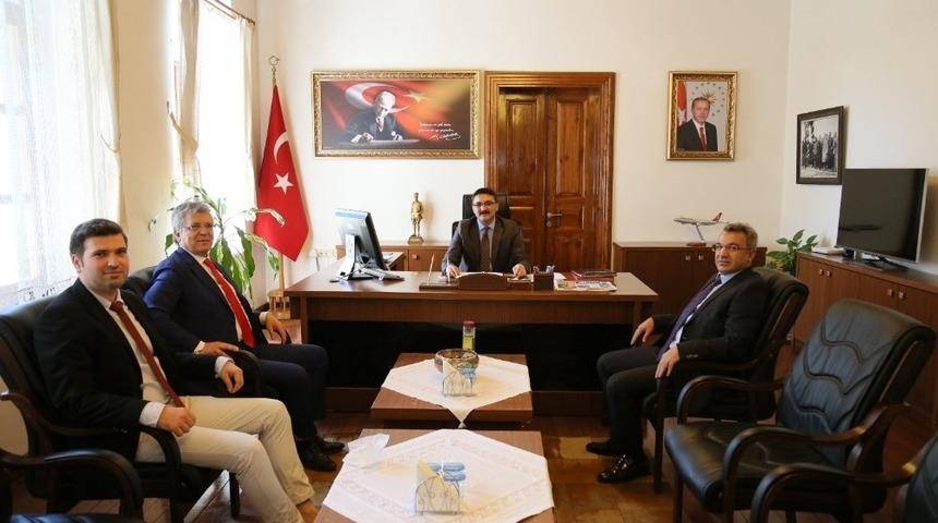 Başkan Arslan&rsquo;dan, Kaymakam &Uuml;nsal&rsquo;a hayırlı olsun ziyareti