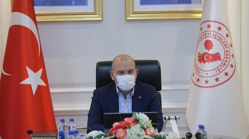 İ&ccedil;işleri Bakanı Soylu'dan 81 ilin y&ouml;neticileriyle kritik koronavir&uuml;s toplantısı