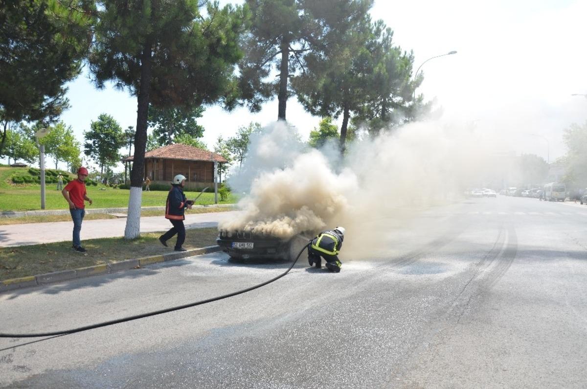 Ordu&rsquo;da otomobil yangını