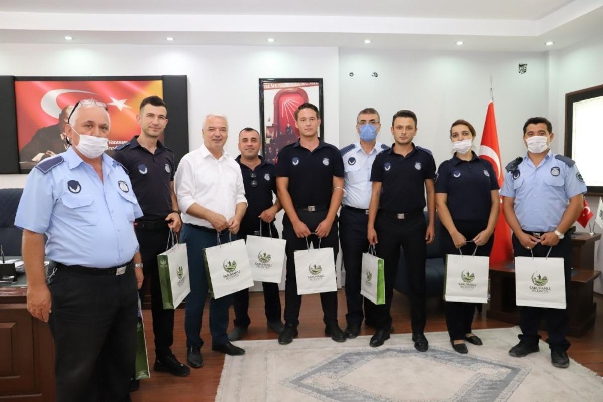 Başkan Bilgin, personeliyle bayramlaştı