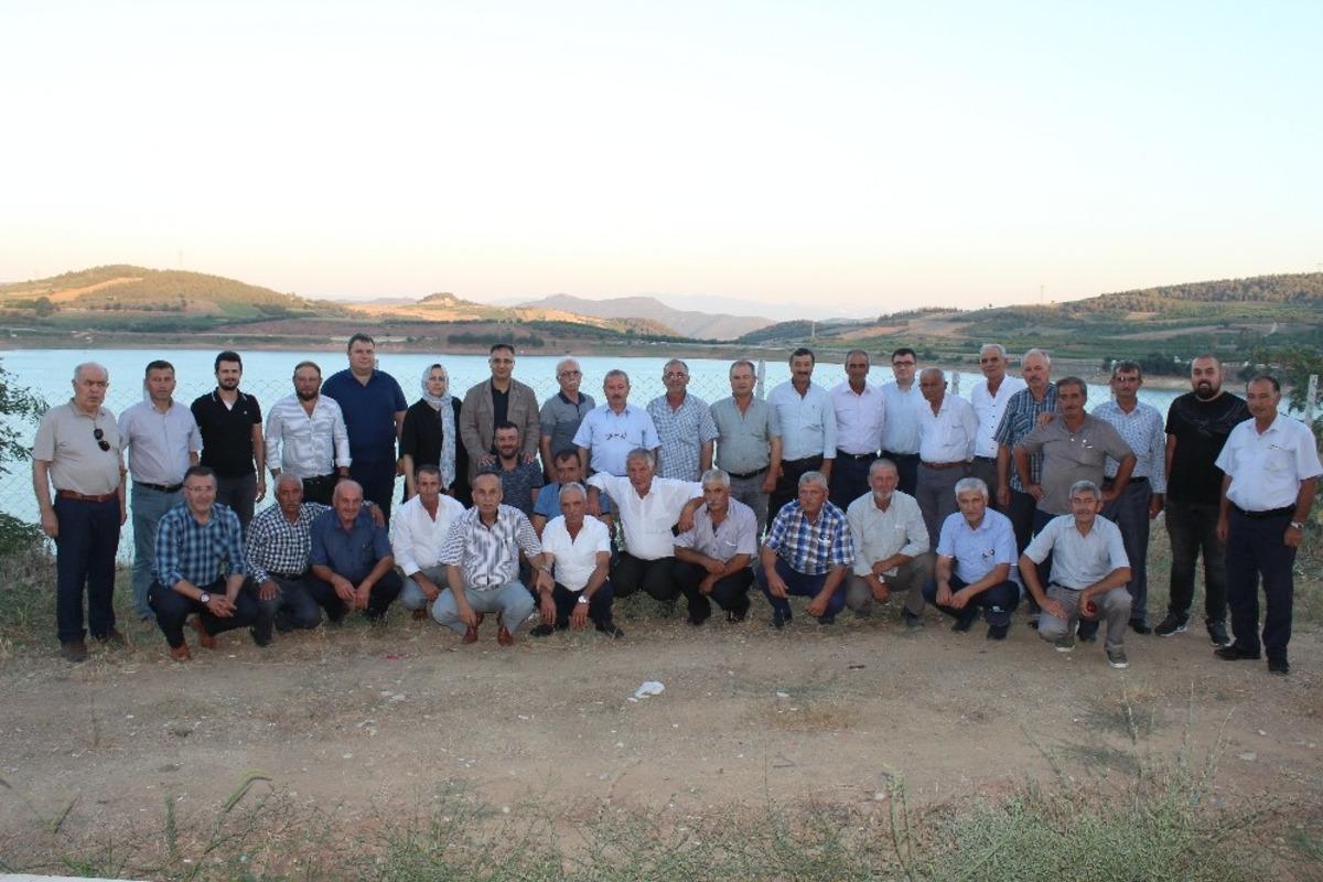 Muhtarlardan Kaymakam Yavuz onuruna veda yemeği