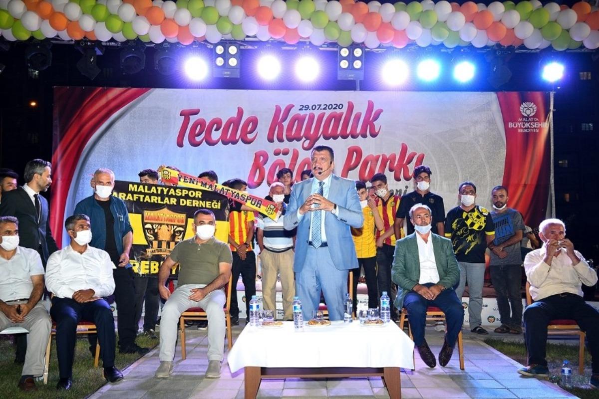 Tecde Kayalık B&ouml;lge Parkı t&ouml;renle a&ccedil;ıldı