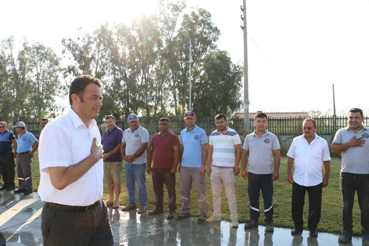 Başkan Ulutaş personeliyle bayramlaştı