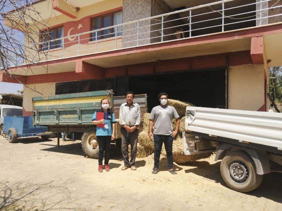 B&uuml;y&uuml;kşehir&rsquo;den yangında zarar g&ouml;ren &ccedil;ift&ccedil;ilere yardım eli