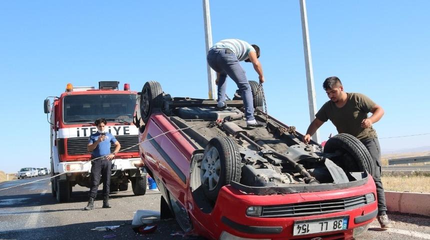 Kırşehir-Ankara Yolunda Kaza 2 Yaralı