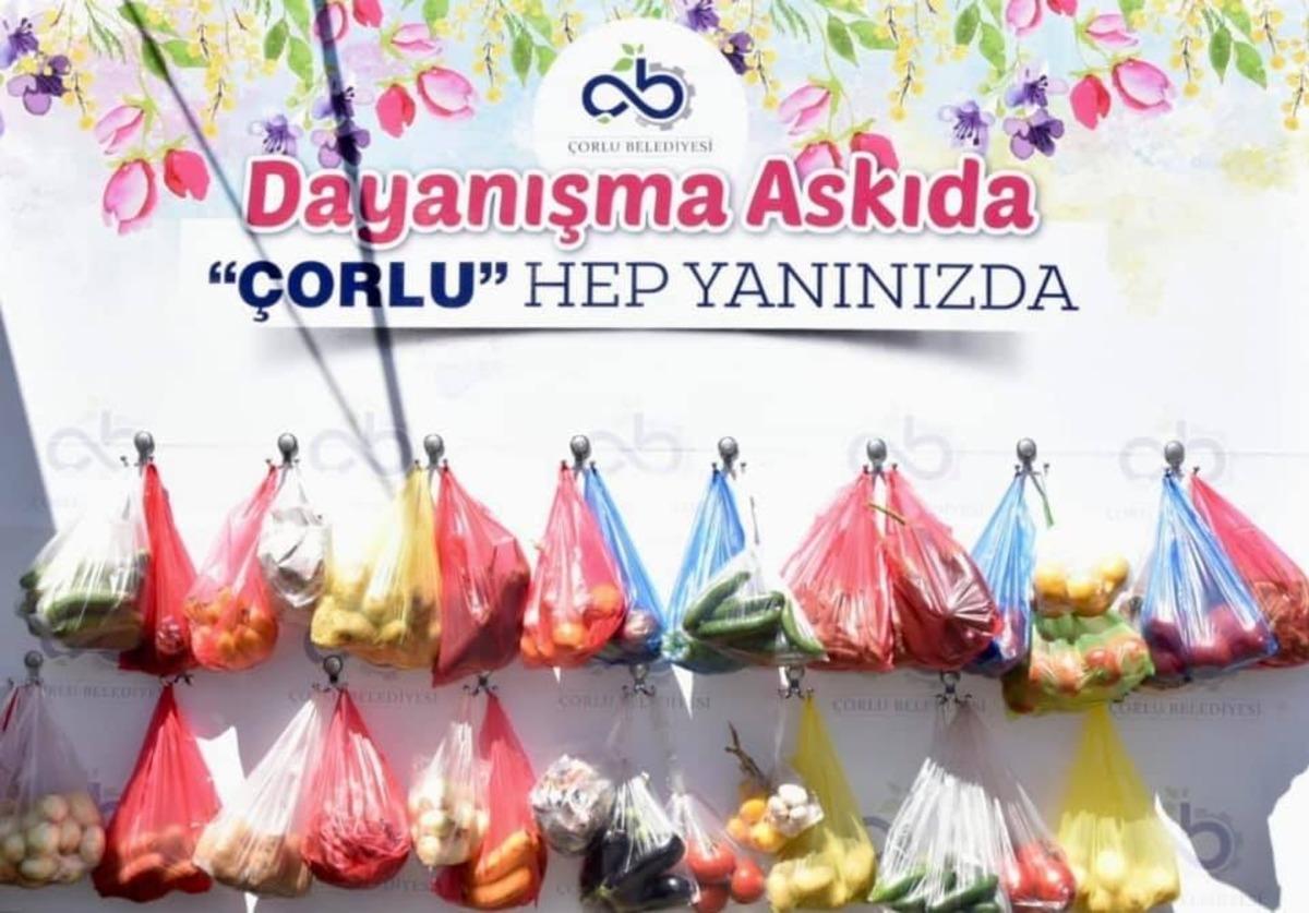 &Ccedil;orlu&rsquo;da askıda dayanışma kampanyası
