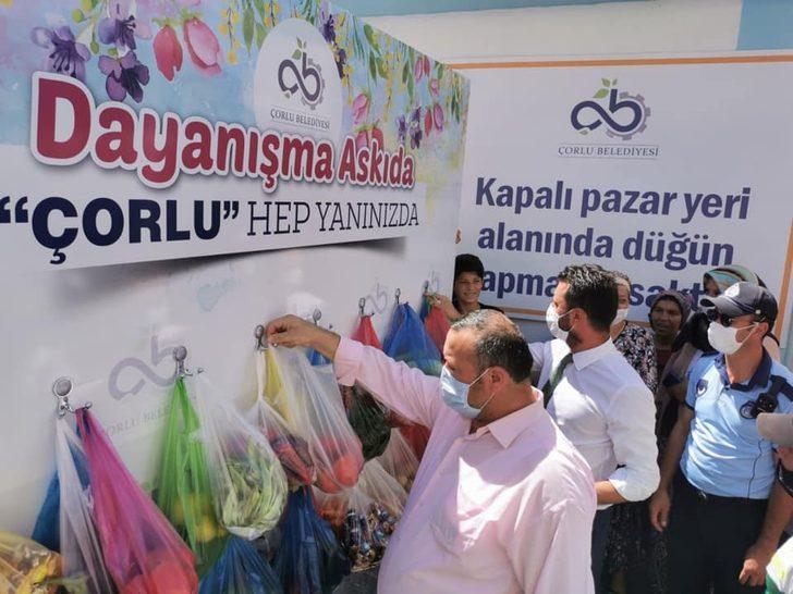 Çorlu’da askıda dayanışma kampanyası G2