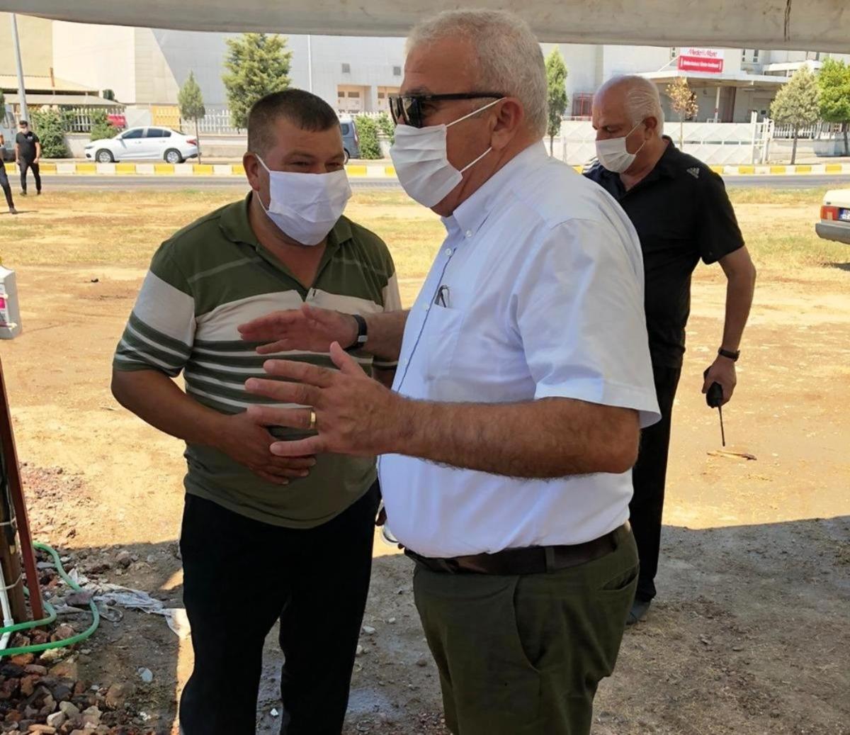 Başkan Atay, kurban kesim alanlarını gezdi