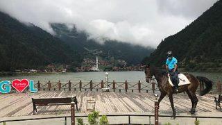 Uzungöl'de atlı jandarma timleri görevde