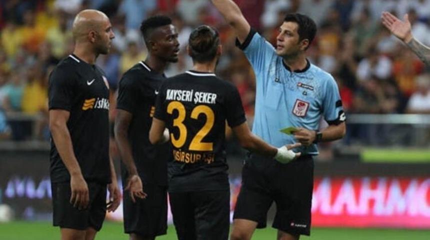 Kayserispor 8 kırmızı kart g&ouml;rd&uuml;