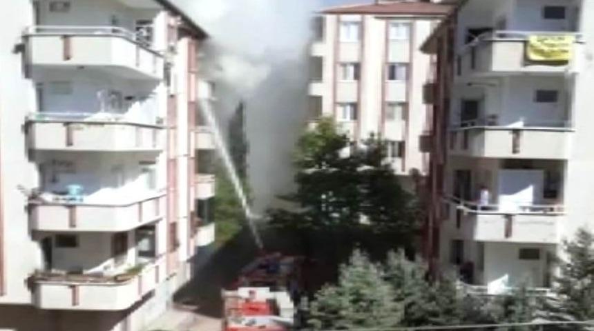 Gaziantep’te 5. Katta çıkan yangın korkuttu