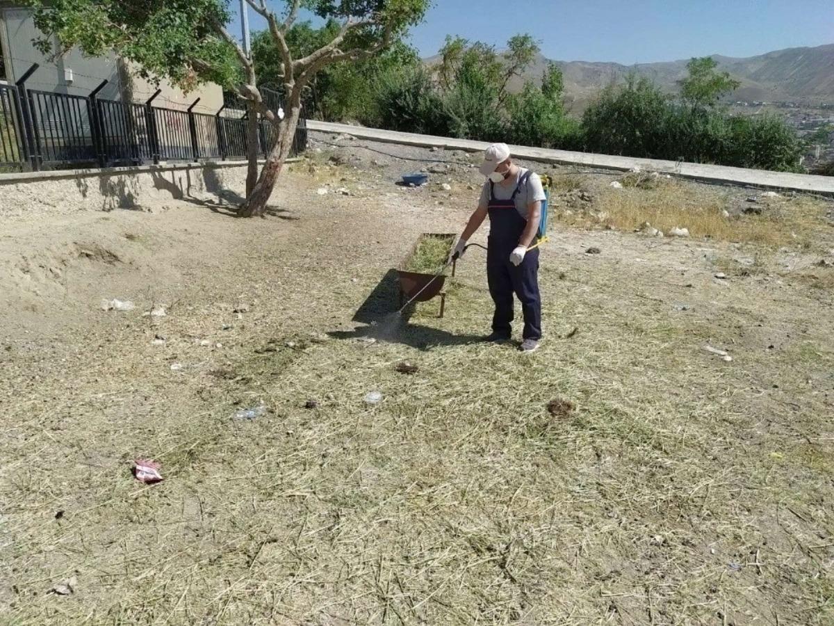 Hakkari&rsquo;de kurban satış noktaları dezenfekte edildi