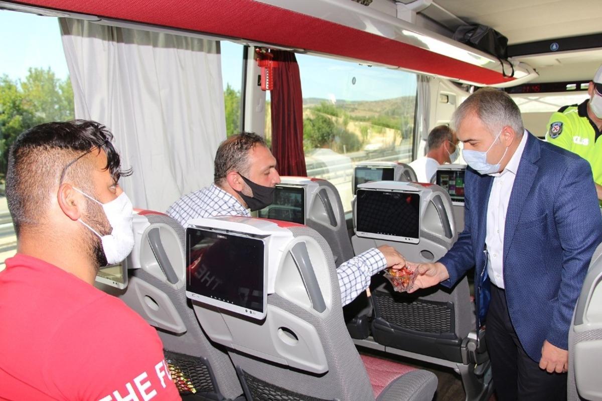 Kaymakam Duru bayram denetimine drone ile destek verdi