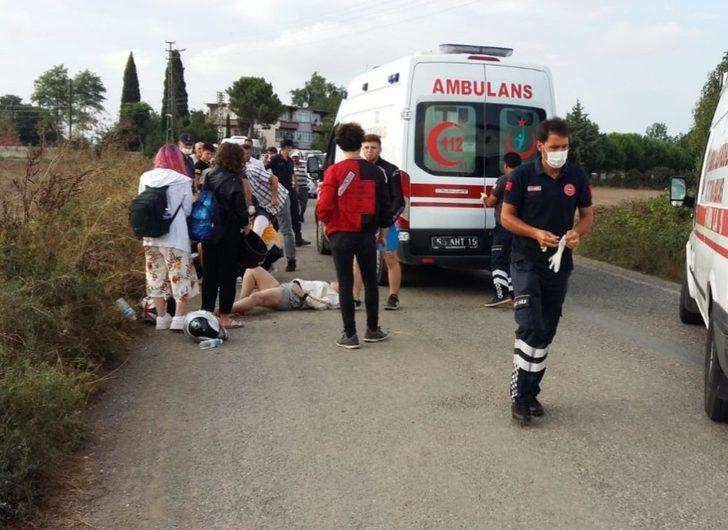 Bafra’da motosiklet kazası: 2 yaralı G2