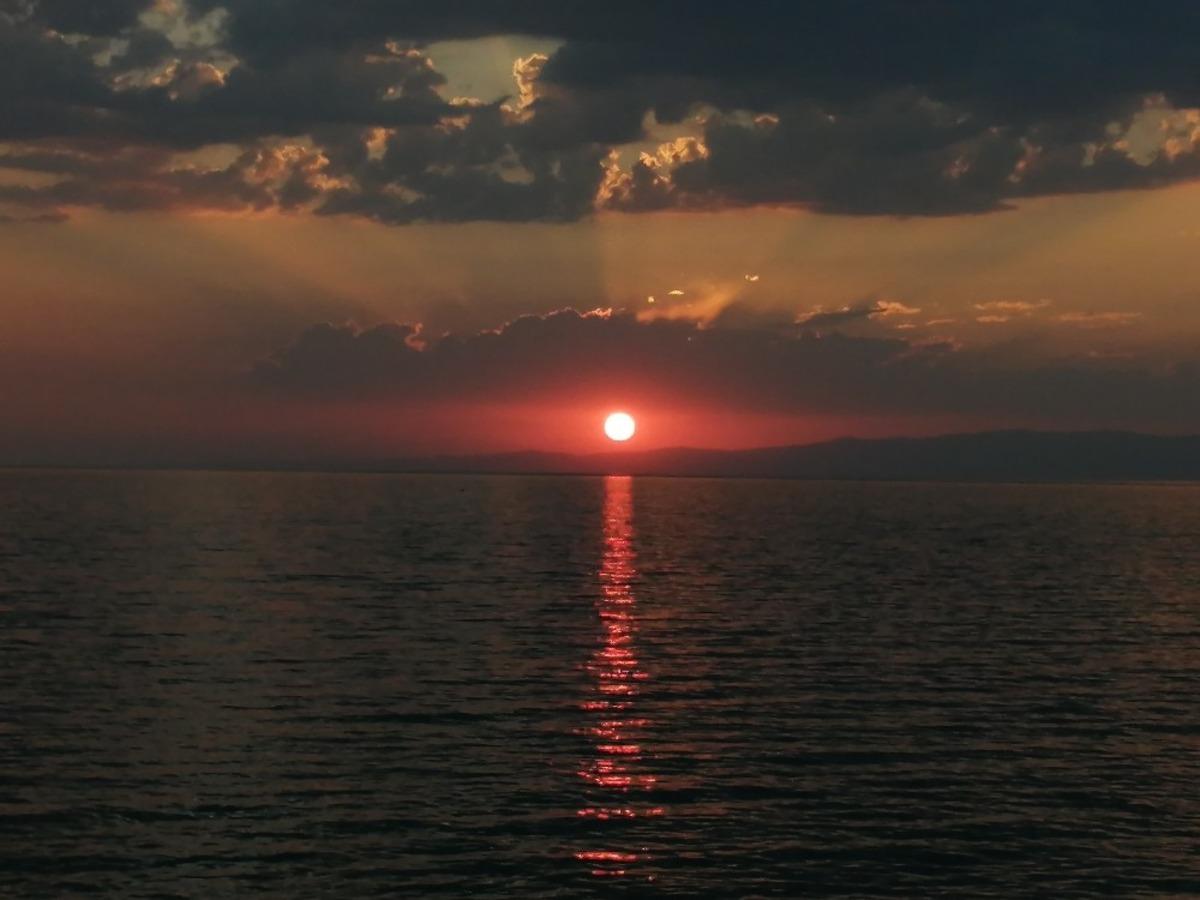 Van&rsquo;da eşsiz g&uuml;n batımı