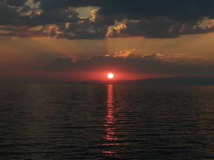 Van’da eşsiz gün batımı G1