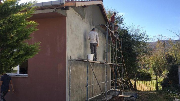Mesruriye muhtarlık binası el birliğiyle yapıldı G2