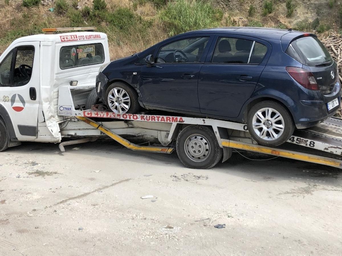 Samandağ&rsquo;da trafik kazası: 2 yaralı