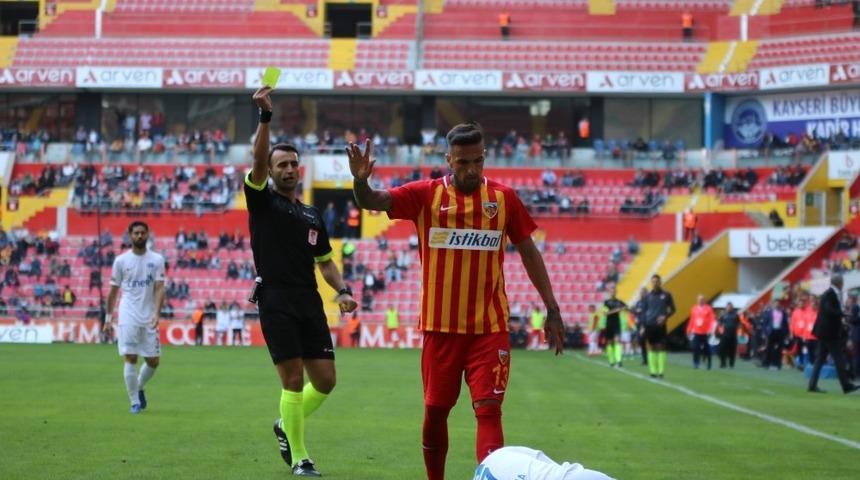 Kayserispor 79 sarı kart g&ouml;rd&uuml;